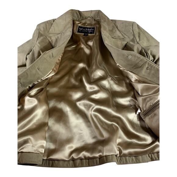 Vintage Wilsons Leather Experts Button Front Soft Leather Women's Jacket Large - Picture 7 of 9